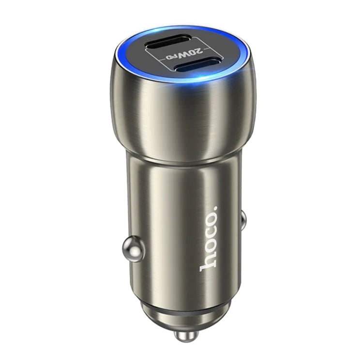 (40W) Dual USB-C / Type C Ports Fast Charging Car Charger Adapter (40W) Dual USB-C / Type C Ports Fast Charging Car Charger Adapter